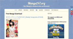 Desktop Screenshot of manga247.org